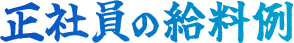 正社員の給料例